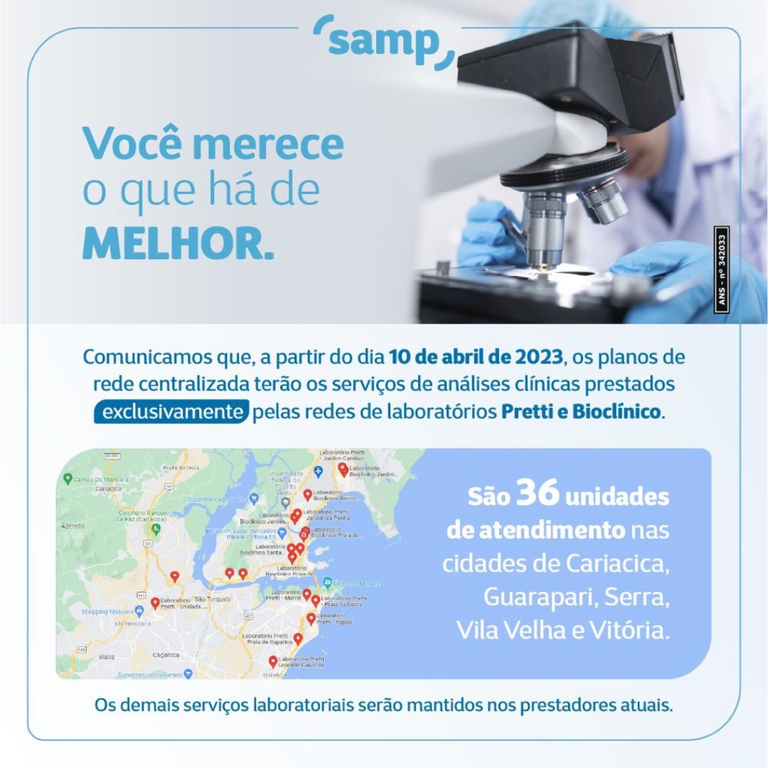 Tem novidade na área! Ampliamos a rede de laboratórios credenciados -  Notícias